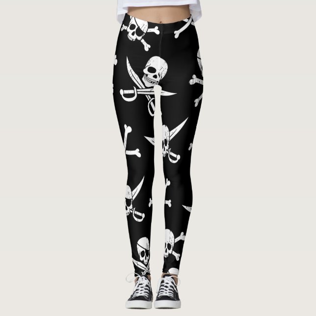 LEGGINGS COMPÉTENCES ET OBJETS DE PIRATE (Devant)