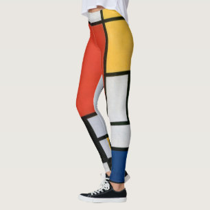 Leggings Composition Abstraite Vintage par Piet Mondrian