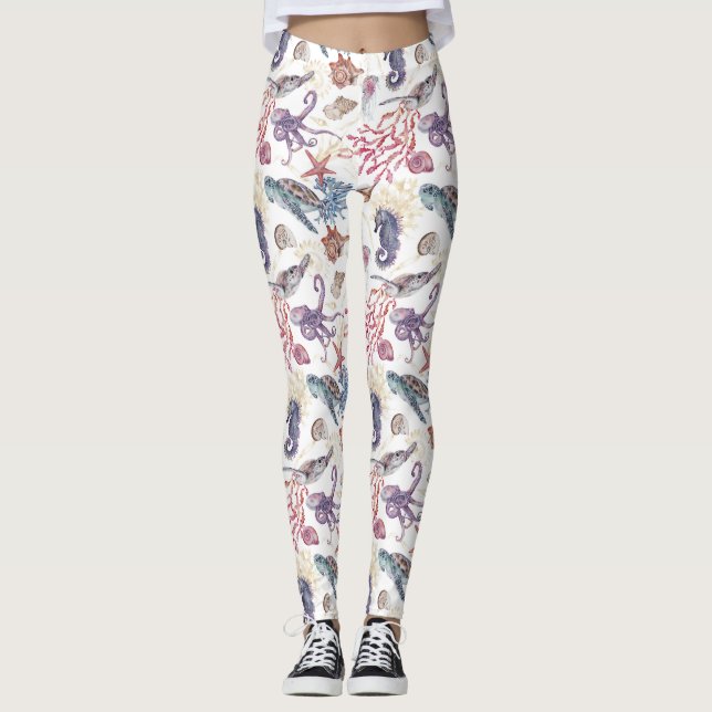 Leggings Composition de l'eau souterraine Conception 1 (Devant)