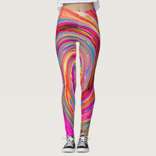 Leggings Conception abstraite de l'arc-en-ciel coloré