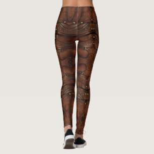 Leggings Conception abstraite de l'armure de poitrine vikin