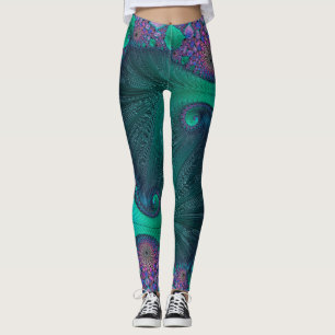 Leggings Conception abstraite moderne d'océan