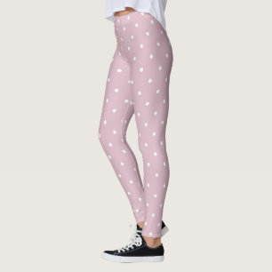 Leggings conception blanche rose fraîche de hanche de point