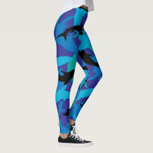 Leggings Conception de camouflage de requin
