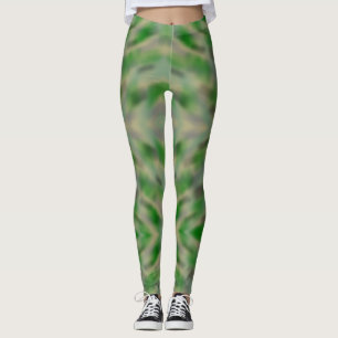 Leggings Conception de camouflage vert Abstrait