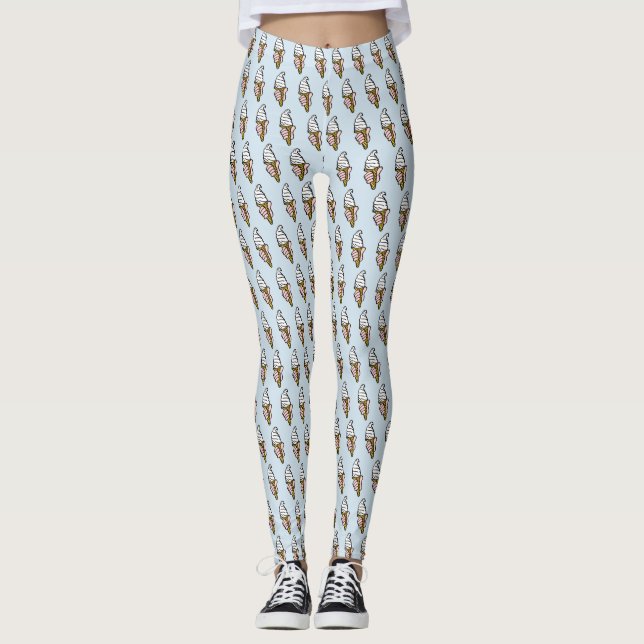 Leggings Conception de cône de glace (Devant)