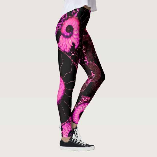 Leggings Conception de coquille rose Nautilus (Droite)