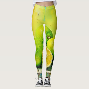 Leggings Conception de la pop été brillante de Limes