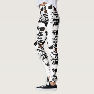 Leggings Conception de l'avant-projet noire et orange de