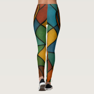 Leggings Conception de verre teinté de style Tiffany Cerf V