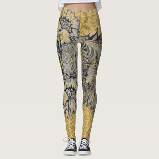Leggings CONCEPTION FLORALE DE William Morris AVEC PÊCHES D