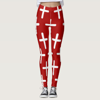 Leggings Conception motif croisée chrétienne