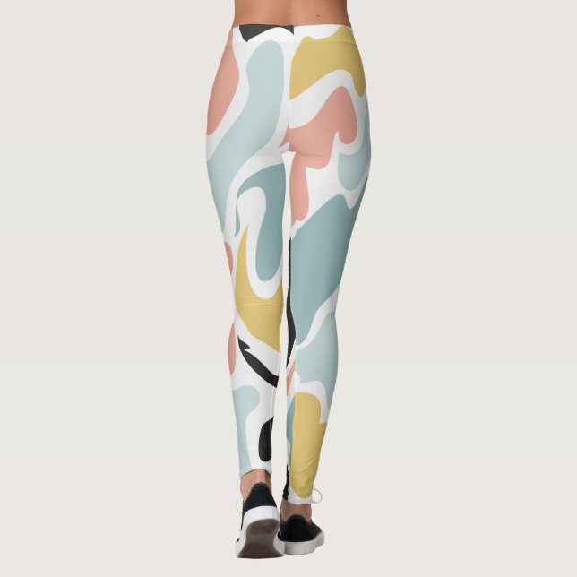 Leggings Conception motif irrégulière (Dos)