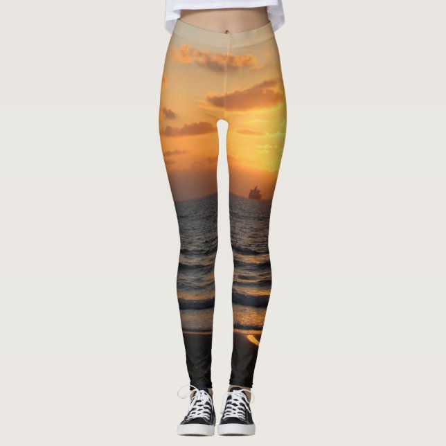 Leggings Conception Personnalisée Avec Votre Propre Texte E (Devant)