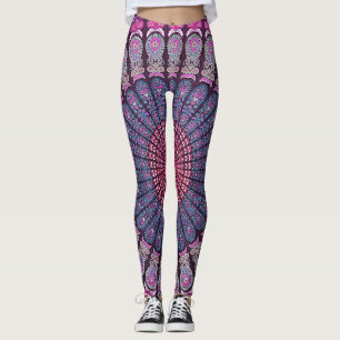 Leggings Conception psychédélique colorée de mandala