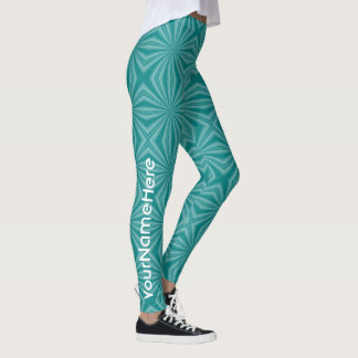 Leggings Conception turquoise de fractures