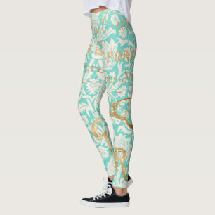 Leggings Conception vintage d'or de Paris avec le papillon