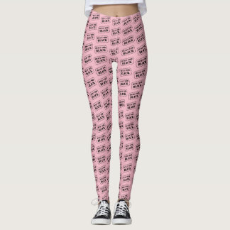 Leggings Conçu pour les jambières roses noires