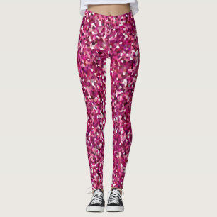 Leggings Confetti en Parties scintillant rose / Tout-sur-im