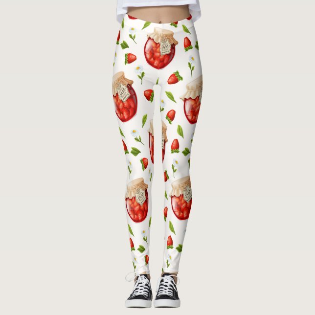Leggings Confiture aux fraises (Devant)