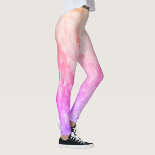 Leggings Contour de peinture ombre arc-en-ciel