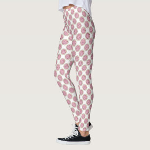 Leggings Cookies de sucre givré rose Cookie Imprimer Leggin