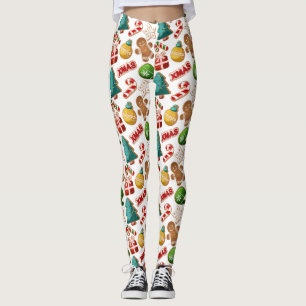 Leggings Cookies Fun Biscuits de Noël Motif de Noël