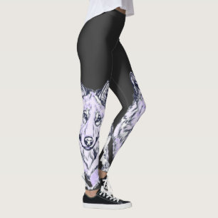 Leggings Cool Amethyst White Wolf