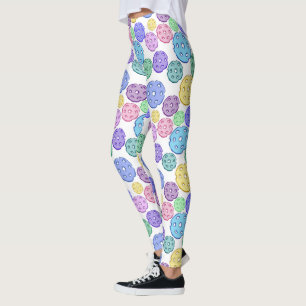 Leggings Cool amusant Coloré Motif de Pickleball