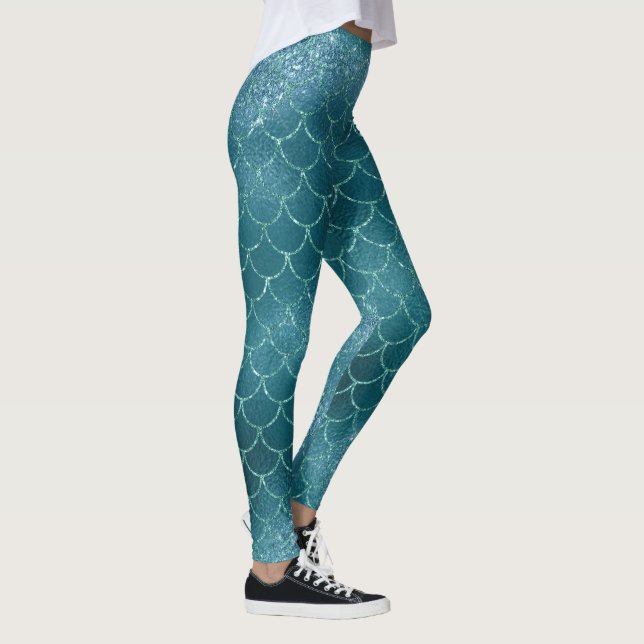 Leggings cool être une parties scintillant sirène chic gree (Droite)