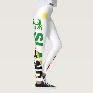 Leggings Copie de drapeau du bonheur SKN d'île