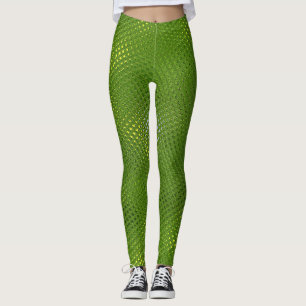Leggings Copie de lézard vert