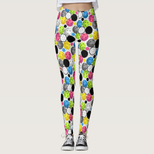 Leggings Copie de Pickleball avec les boules fuchsia