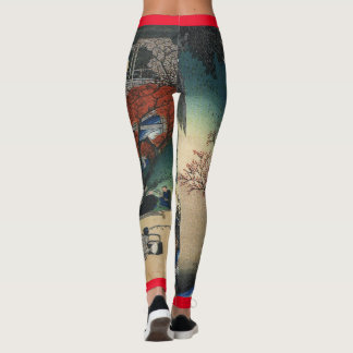 LEGGINGS COPIE JAPONAISE DE BOIS DE GRAVEUR DES GUÊTRES