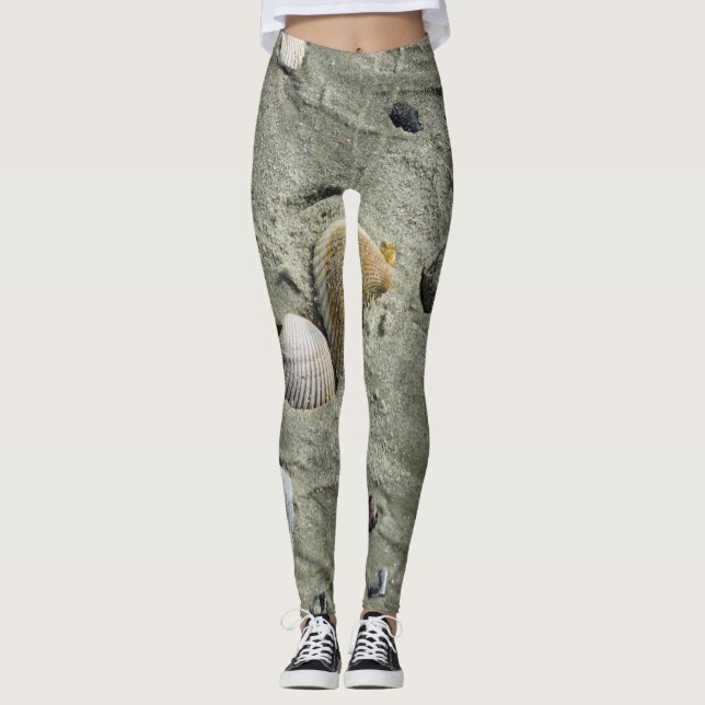 Leggings Coquillages Et Sable (Devant)