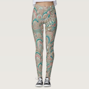 Leggings ~ Coquilles et perles ~