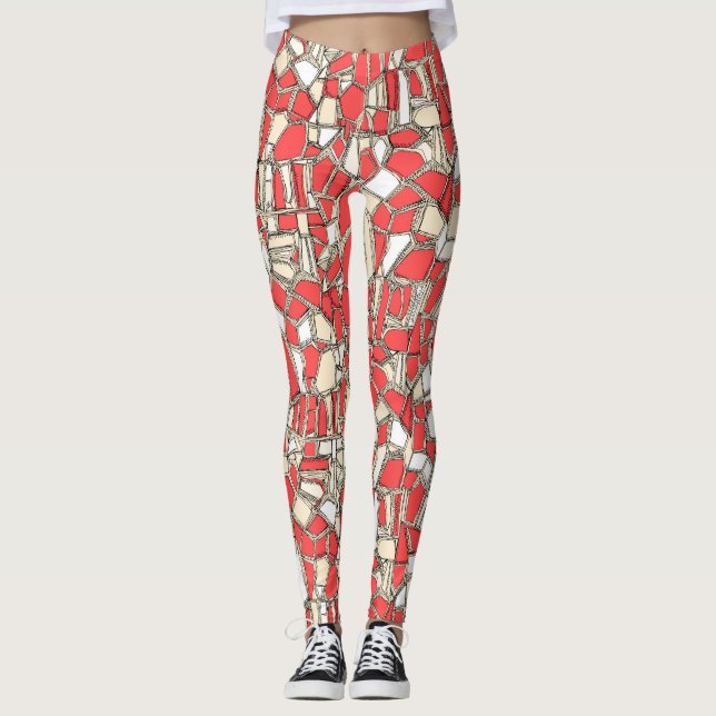 Leggings corail POP BRISÉ (Devant)