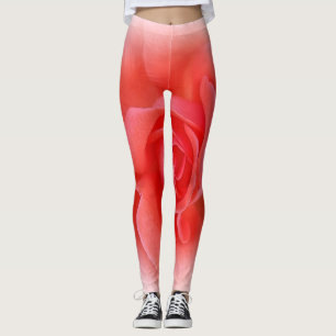 Leggings corail rose rose