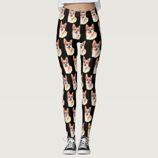 Leggings Corgi aux lunettes de soleil roses
