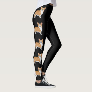 Leggings Corgi gallois de Pembroke rouge Chiens de dessin a