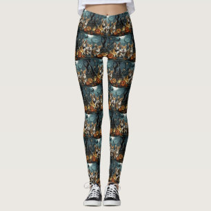 Leggings Corgi Halloween Éffrayant