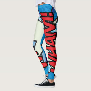 Leggings Cosplay Bande Dessinée Pop Art WHAM