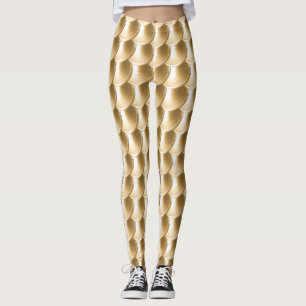 Leggings Cosplay Gold Dragon Scale