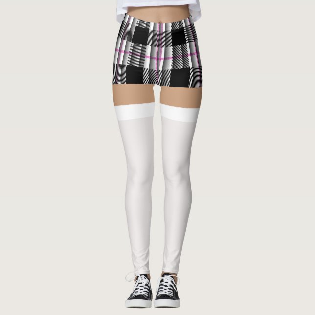 Leggings Costume de fille d'école (chaussettes) (Devant)
