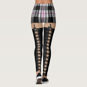 Leggings Costume de fille d'école (lacez)
