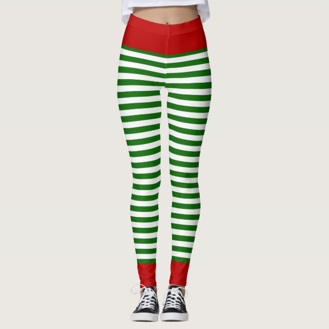 Leggings Costume Elfe de Noël (Devant)