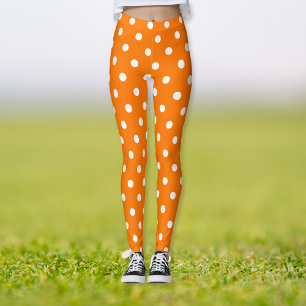 Leggings Costume Motif Pois blanc d'Halloween