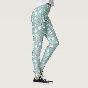 Leggings Cosy hiver Noël Mittens Motif à Mint