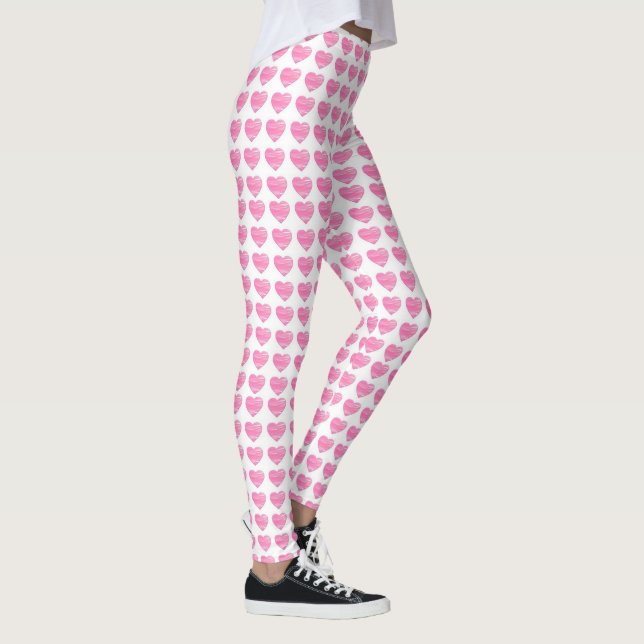 Leggings Cosy Rose Heart Designer (Droite)