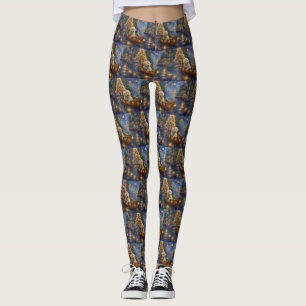 Leggings Coton De Tulear Noël Festive Voyage